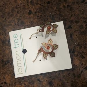 Bronze bohemian earrings